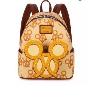 Loungefly Disney Pretzel Backpack - Yellow and Brown